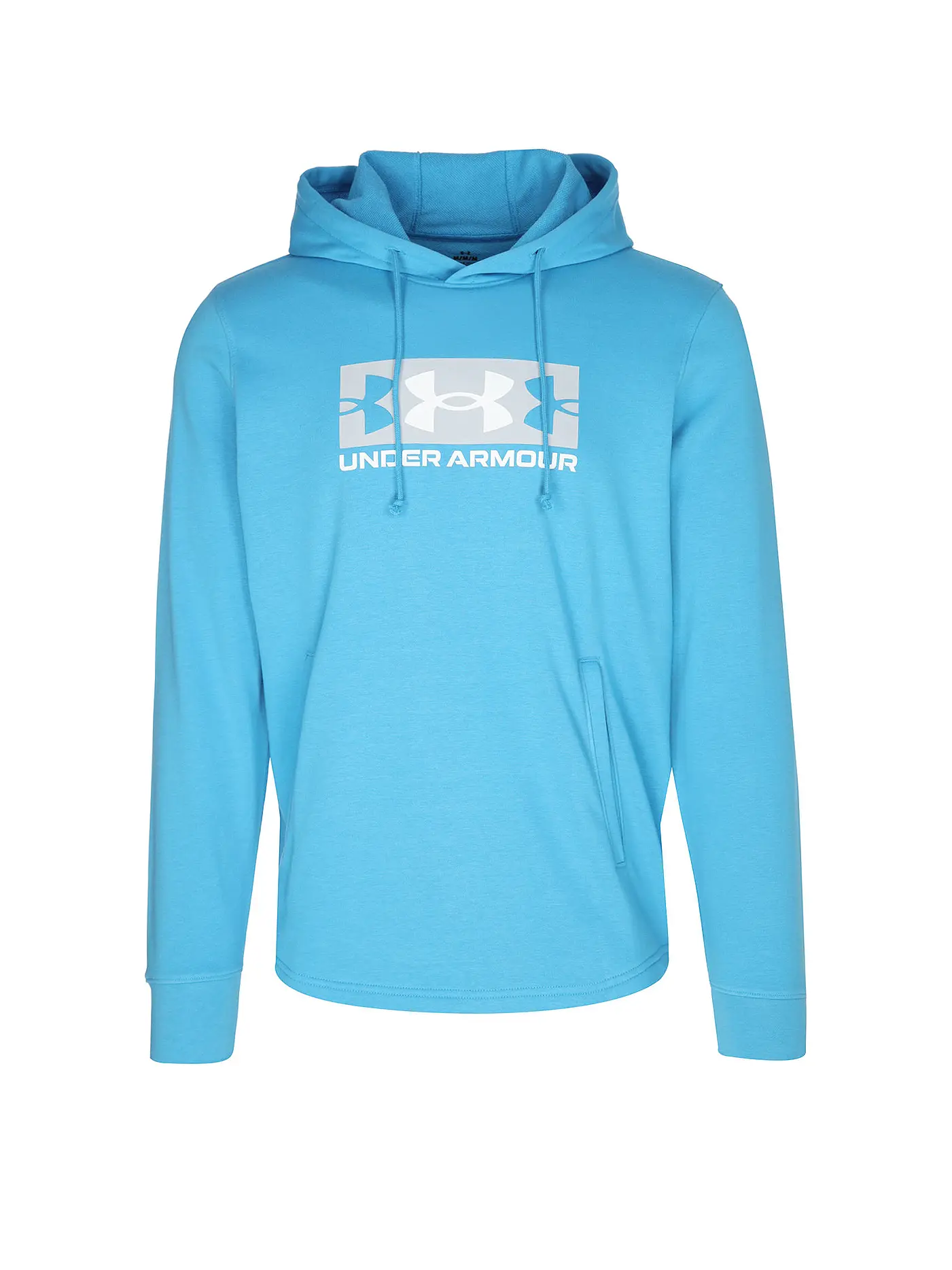 UNDER ARMOUR | Herren Hoodie UA Rival French Terry Logo | hellblau